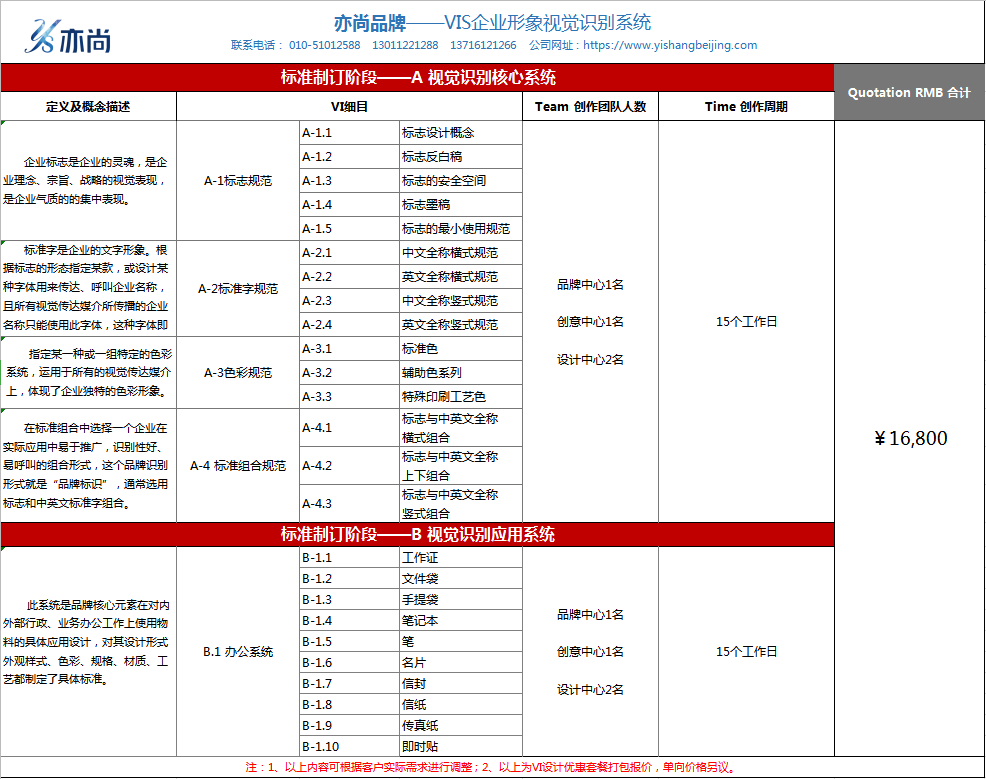 設(shè)計(jì)套餐