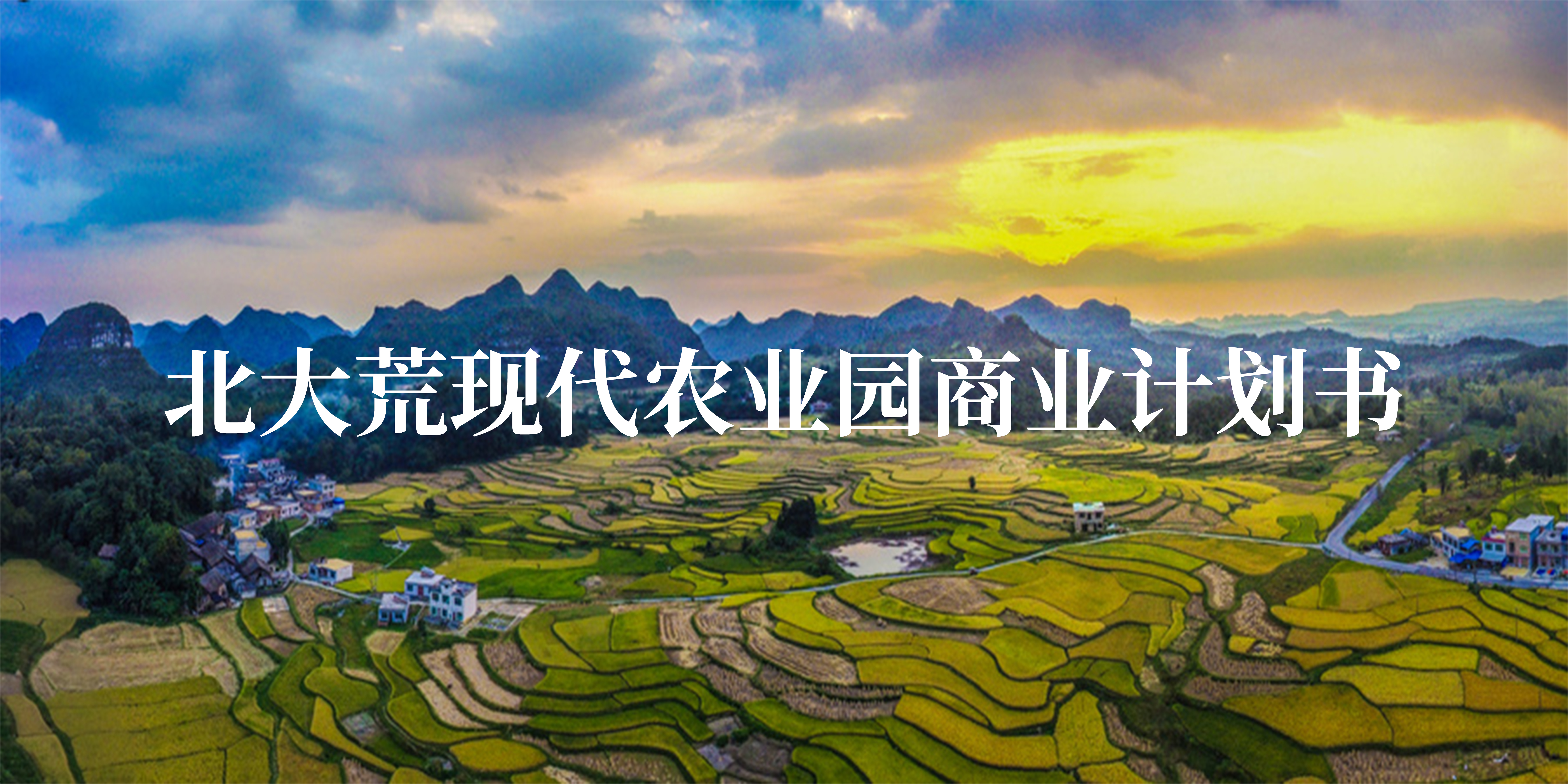 北大荒現代農業園商業計劃書